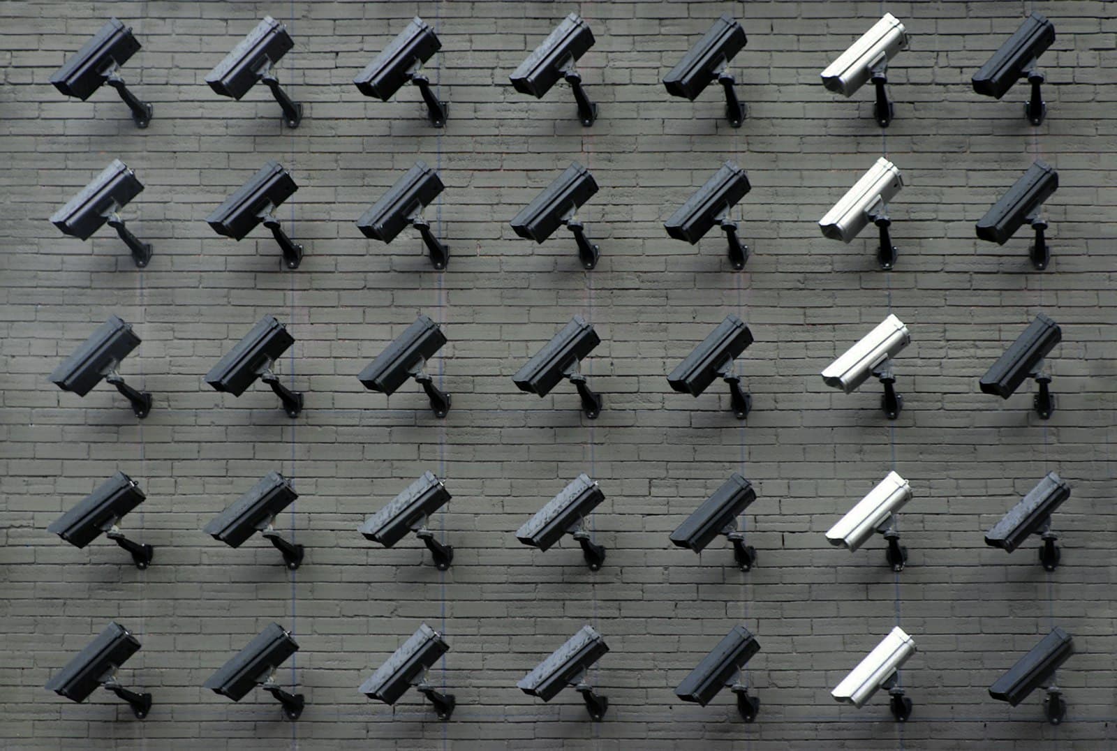 Security camera mounted for video surveillance